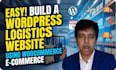 design a wordpress logistics website with ecommerce