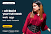 develop a full stack responsive website frontend and backend