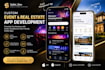 develop event booking app, hotel booking app, and a ticket booking app