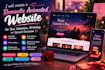 create a romantic animated website for your valentine, birthday, anniversary