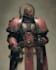 create a grimdark sci fi warrior character inspired by warhammer 40k