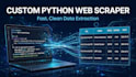 do python web scraping, data extraction and web automation
