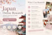 research anything you need about japan