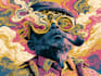 do amazing psychedelic and trippy illustration