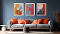 create modern abstract digital art illustration