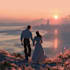 design romantic book cover with art