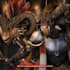 create a dark fantasy beast warrior character illustration