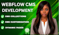 build and customize webflow cms collections and dynamic pages