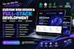 build a modern full stack website with front and backend dev