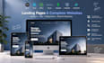 design a responsive landing page or custom website
