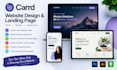 professionally build a  carrd website design carrd landing page
