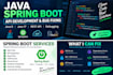 fix java spring boot bugs and develop rest apis