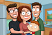 draw you as a family guy character portrait