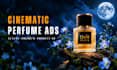 create cinematic luxury perfume  ads