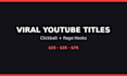 write 20 viral clickbait youtube titles that get clicks