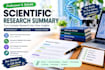 summarize research papers and biotechnology articles