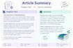 summarize articles, documents and text