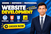 build a responsive website using wordpress and development