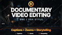 edit youtube documentary videos, bbc standard documentary videos with captions