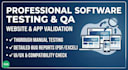 perform manual software testing, website QA,