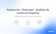 write, summarize and analyze any text in spanish clearly