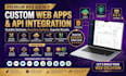 develop a custom web application, API and system integration