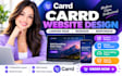 carrd landing page design, redesign carrd website