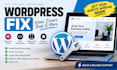 fix wordpress issues errors bugs and small website problems