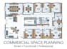 create professional commercial space planning and layouts