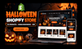 design and develop a spooky halloween website clothing print on demand