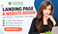 design a landing page or website for your small business