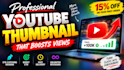 design a professional youtube thumbnail that boosts views