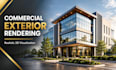 create professional 3d architectural renderings for commercial projects