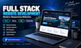 develop a responsive full stack website with react nextjs and go
