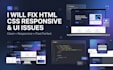fix HTML CSS responsive and UI issues on your website