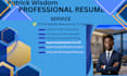 write an ats optimized resume and cover letter