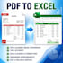 convert PDF to excel and word