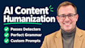 humanize ai content and write custom chatgpt prompts