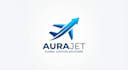 design a modern and professional blue plane logo