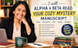 alpha beta read cozy mystery manuscript clues characters plot pacing feedback