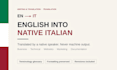 translate your website and marketing copy into native italian
