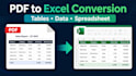 convert PDF or image tables into excel or google sheets