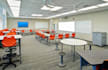 convert 2d plan to 3d academy classroom, school interior render for presentation