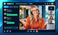 chat app, video conferencing, live streaming app with webrtc in react, flutter