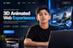 create a 3d animated website using claude and kimi