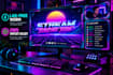 design premium animated kick twitch overlay packages in webm
