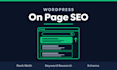 do on page SEO for your wordpress site with rank math