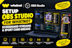 setup obs studio for whatnot scoreboard streams, sport card breaks