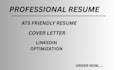 write a professional ats friendly resume