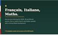 be your native french, italian and maths tutor